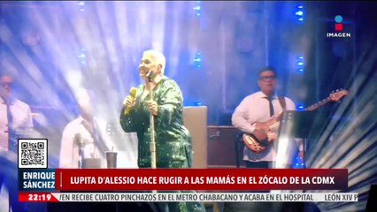 Lupita D’Alessio hace rugir a las mamás en el Zócalo de la CDMX