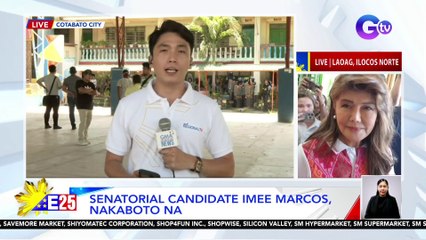 Senatorial candidate Imee Marcos, nakaboto na sa Ilocos Norte | Eleksyon 2025