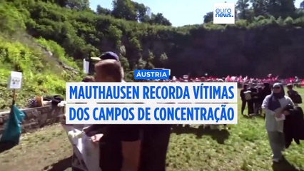 Reis de Espanha comemoram o 80º aniversário da libertação do campo de concentração de Mauthausen
