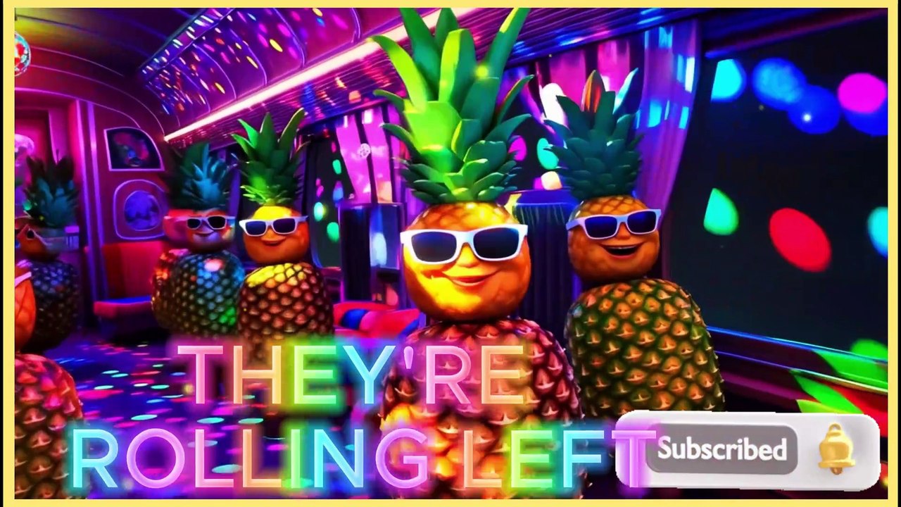 Fruits on the Train | Fun Wheels on the Bus Song with Dancing Fruits 🚂🍎 | Miniminds club | Poems
