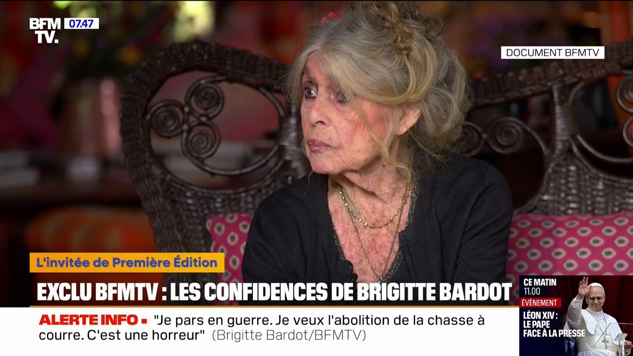 "Je veux abolir la chasse à courre": à 90 ans, Brigitte Bardot se confie sur ses combats dans une interview exclusive à BFMTV