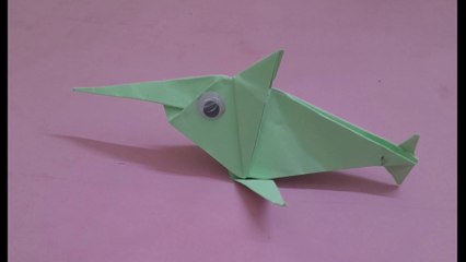 How to Make a Paper Swordfish | DIY Origami Swordfish Tutorial