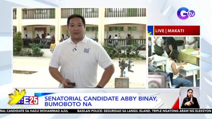 Senatorial candidate Abby Binay, bumoboto na sa Makati City | Eleksyon 2025