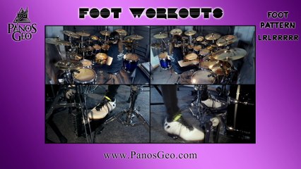 Drum Exercise | Foot Workouts (Part 463 - LRLRRRRR) | Panos Geo