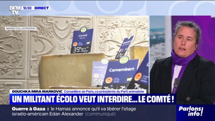 "Il faut aller vers une réduction massive de la consommation": Douchka Mira Markovic (Parti animaliste) réagit à la polémique autour du comté, dont la production est jugée trop polluante