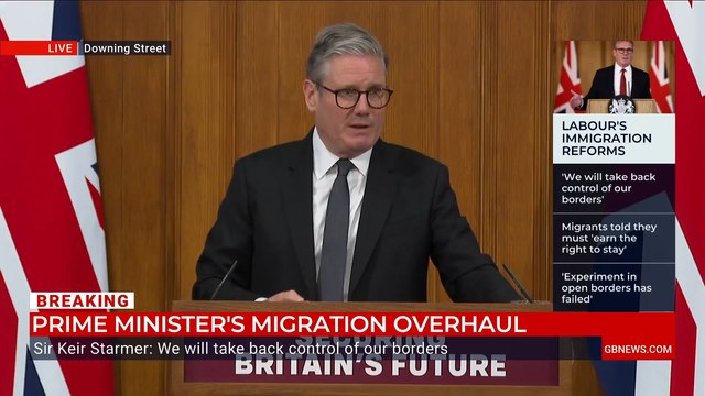 WATCH: Keir Starmer delivers 'promise' to GB News viewers as he unveils latest migration plan