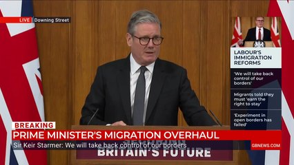 WATCH: Keir Starmer delivers 'promise' to GB News viewers as he unveils latest migration plan
