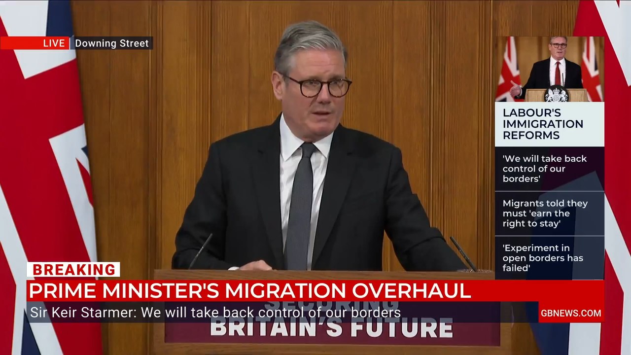 WATCH: Keir Starmer delivers 'promise' to GB News viewers as he unveils latest migration plan