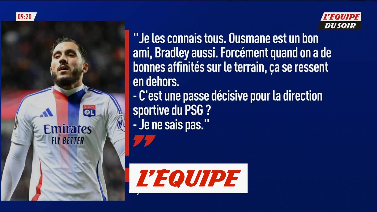 Rayan Cherki (OL) ouvre la porte à un transfert au PSG - Foot - Ligue 1