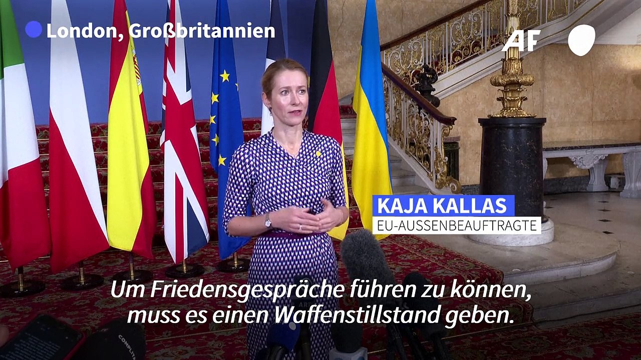 Ukraine: EU fordert Waffenstillstand vor Friedensverhandlungen