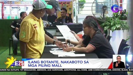 Ilang botante, nakaboto na sa mga piling mall | Eleksyon 2025