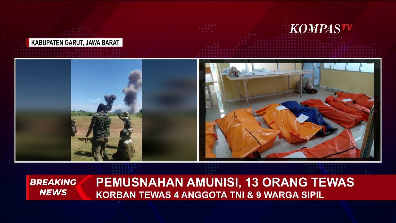 Terkini! Kondisi TKP Ledakan Pemusnahan Amunisi di Garut hingga Identifikasi 13 Korban Tewas