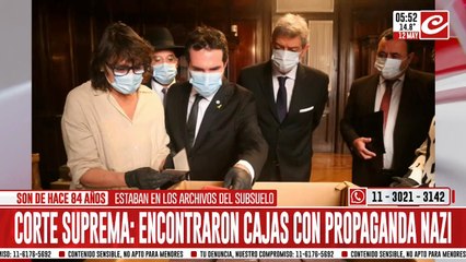 Hallaron propaganda nazi en los depósitos de la Corte Suprema de Justicia