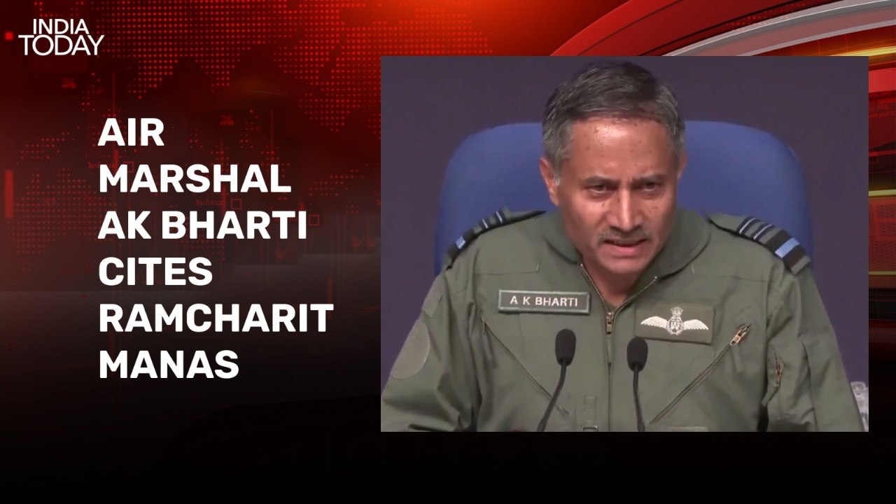 Air Marshal AK Bharti cites Ramcharitmanas in message to India’s adversaries