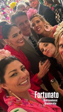 Adriana Abascal et Emmanuel Philibert de Savoie aux férias de Séville en Espagne