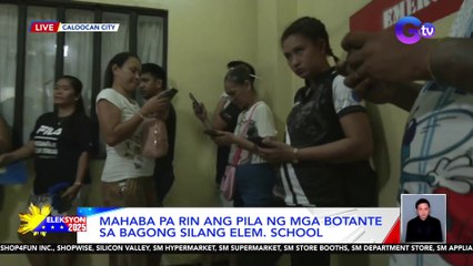 Mahaba pa rin ang pila ng mga botante sa Bagong Silang Elem. School | Eleksyon 2025