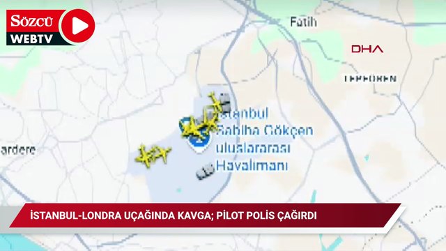 İstanbul-Londra uçağında kavga; pilot polis çağırdı