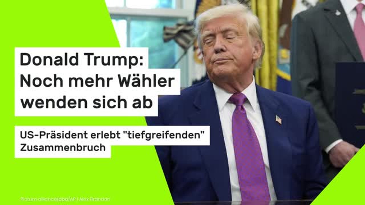 Donald Trump: Noch mehr Wähler wenden sich ab - US-Präsident erlebt 'tiefgreifenden' Zusammenbruch
