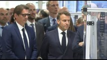Macron inaugura laboratorio colosso italo-francese EssilorLuxottica
