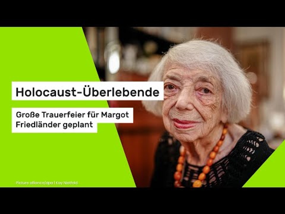 Holocaust-Überlebende: Große Trauerfeier für Margot Friedländer geplant