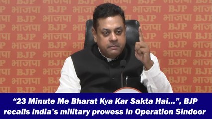 “23 Minute Me Bharat Kya Kar Sakta Hai…”, BJP recalls India’s military prowess in Operation Sindoor