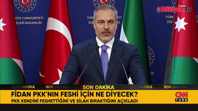 Dışişleri Bakanı Hakan Fidan'dan PKK'nın fesih kararıyla ilgili son dakika açıklaması