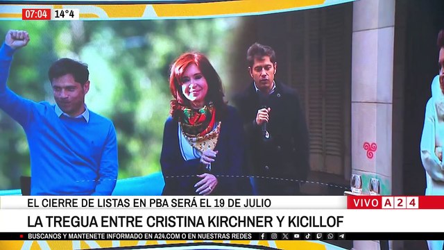 📢 LA TREGUA ENTRE CRISTINA KIRCHNER Y AXEL KICILLOF
