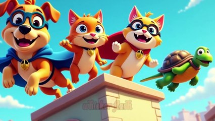 Superhero Pets 🐾  The Great Rescue Mission  Fun Cartoon Story for Kids