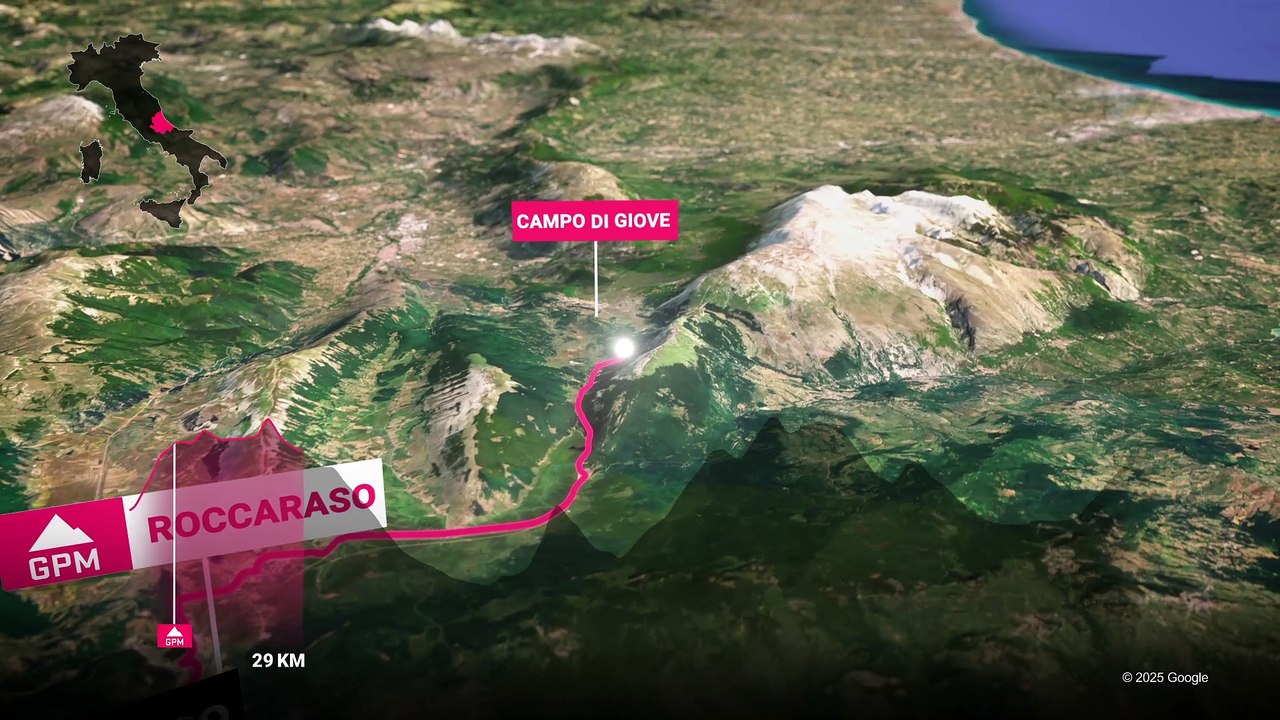 Giro 2025, Étape 7 : Castel di Sangro - Tagliacozzo, parcours, profil et horaire - Cyclisme - Giro