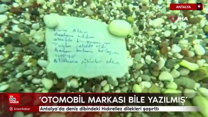 Antalya’da deniz dibindeki Hıdırellez dilekleri şaşırttı
