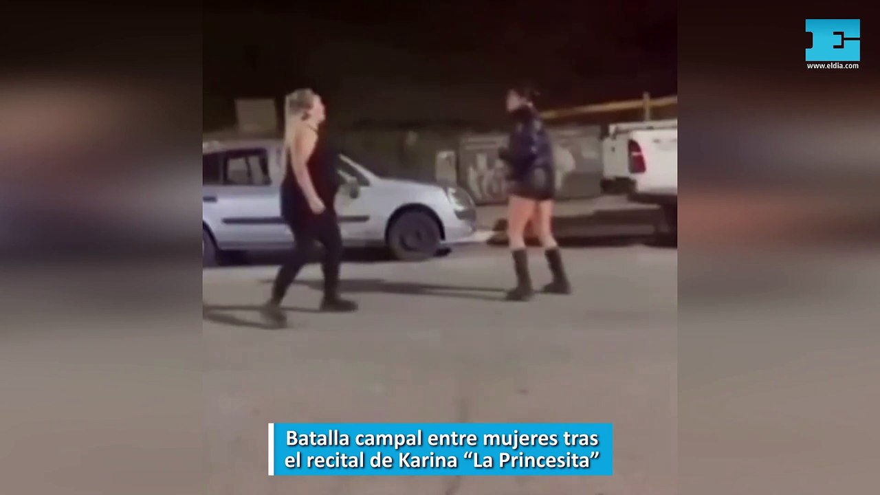 Batalla campal entre mujeres tras el recital de Karina La Princesita