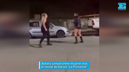Batalla campal entre mujeres tras el recital de Karina La Princesita