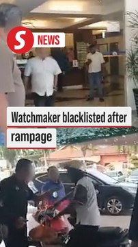 Rampaging watchmaker blacklisted after smashing MPTI doors