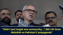 “Didn't just target one community…” J&K CM Omar Abdullah on Pakistan’s ‘propaganda’