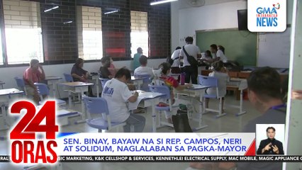 Botanteng edad 72, dumating sa voting center sakay ng ambulansya | 24 Oras