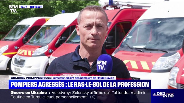 Pompiers agressés: Le corps départemental fait face , décrit le colonel Philippe Briols, directeur adjoint des pompiers de Haute-Savoie