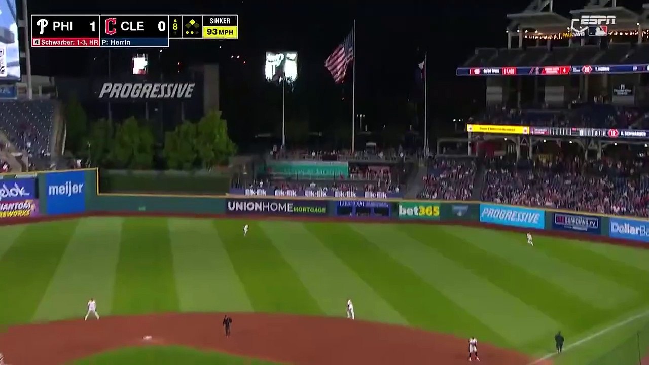 Kyle Schwarber sacudió dos jonrones frente a Cleveland