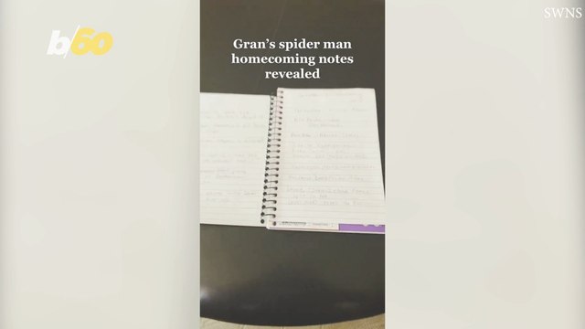 An Amazing Grandma Takes Notes While Watching Superhero Movies So She Can Bond With Her Grandson