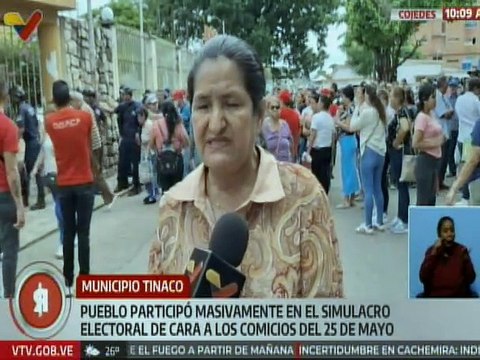 Cojedeños demostraron confianza en los procesos electorales en el simulacro del pasado sábado 10-M