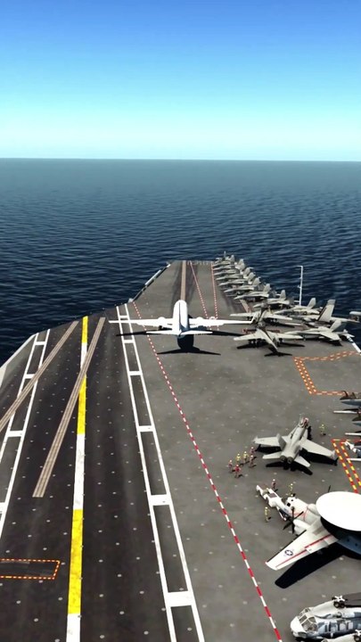 737 Eject & TakeOff from The Aircraft Carrier, Simulating Flight
