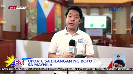 Update sa bilangan ng boto sa Maynila | Eleksyon 2025