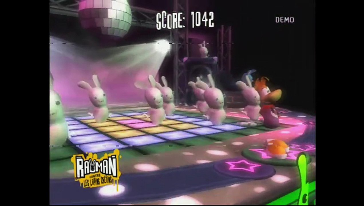 Rayman contre les Lapins Crétins online multiplayer - wii