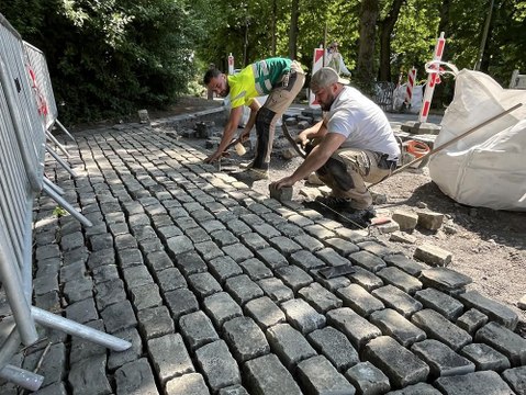 Sous les pavés, le parc Brassens à Tournai