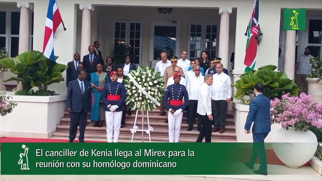 El canciller de Kenia llega al Mirex para la reunión con su homólogo dominicano