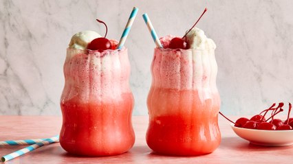 3-Ingredient Shirley Temple Float 🍒 | Easy & Refreshing Summer Dessert