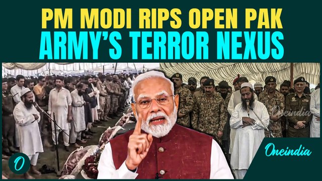 ‘Pak Army Officers attended funerals of terrorists’ |PM Modi Exposes Pak’s State-sponsored Terrorism