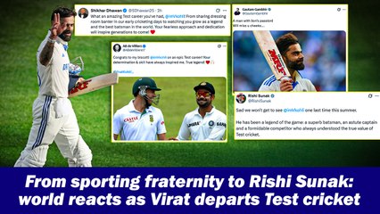 From sporting fraternity to Rishi Sunak: world reacts as Virat departs Test cricket