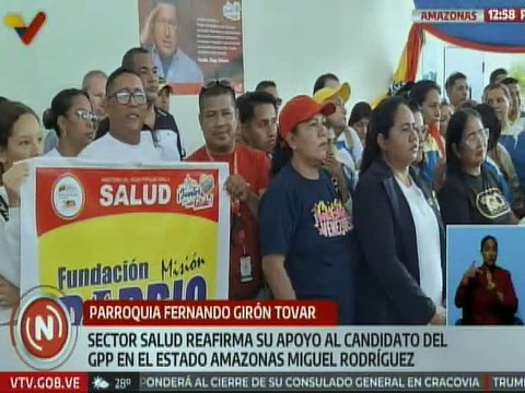 Amazonas | Médicos ratifican su respaldo al candidato por el GPP Miguel Rodríguez