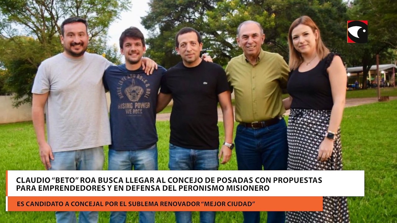 Claudio “Beto” Roa busca llegar al Concejo de Posadas con propuestas para emprendedores y en defensa del peronismo misionero