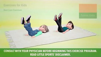 Exercise for kids. Best core exercises for kids